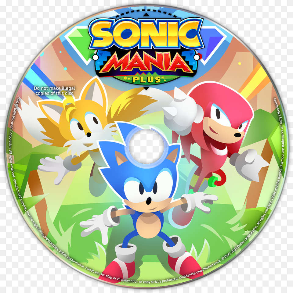 Sonic Mania Plus Details Launchbox Games Database Sonic Mania Poster, Disk, Dvd, Baby, Person Free Png Download