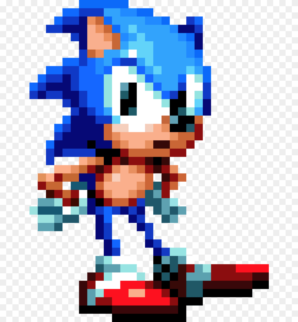 Sonic Mania Sonic Sprite Clipart Library Download Sonic Mania Sonic Sprite, Qr Code Png Image