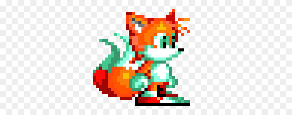 Sonic Mania Tails Pixel Art Maker, Graphics, Pattern, Painting, Dynamite Png