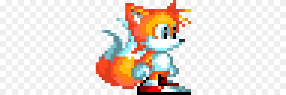 Sonic Mania Tails Sonic Mania Tails Pixel, Art, Graphics, Pattern, Painting Png