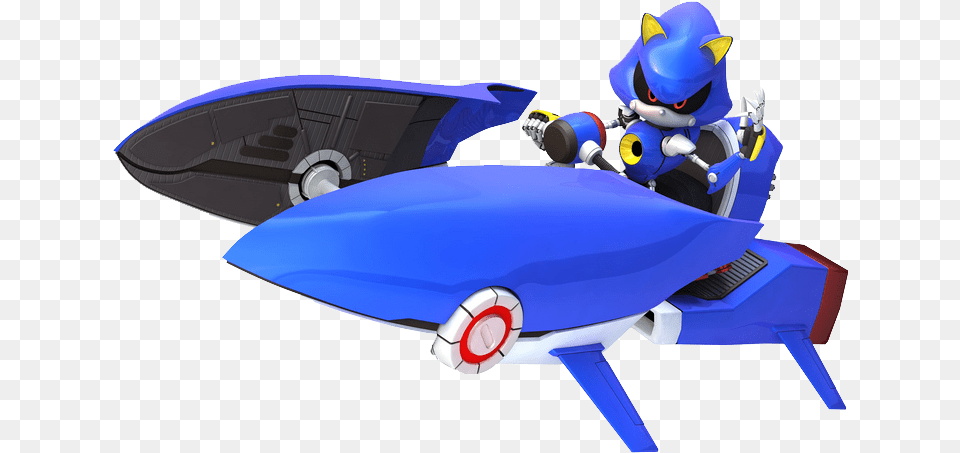 Sonic News Network Sonic All Star Racing Metal Sonic, Aircraft, Airplane, Transportation, Vehicle Free Transparent Png