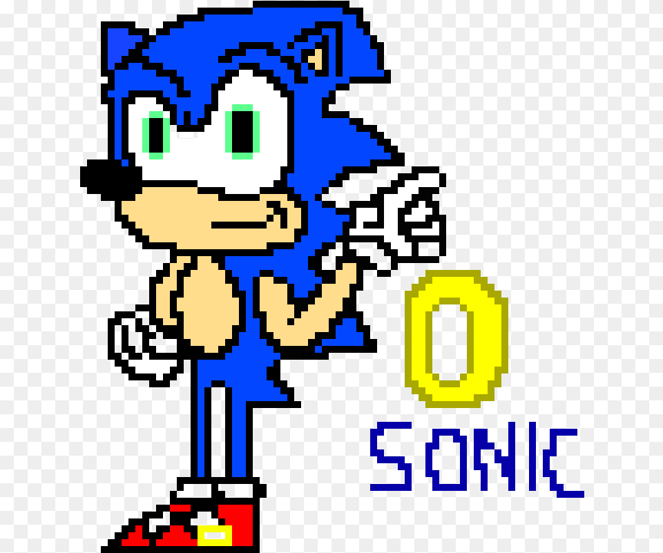 Sonic Pixel Art Pixel Art Free Transparent Png