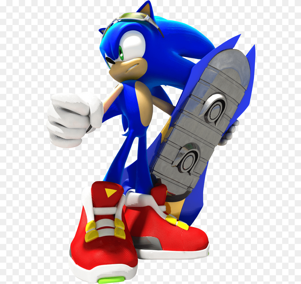 Sonic Riders Sonic Model Sonic In Sonic Riders, Clothing, Footwear, Shoe, Sneaker Png Image