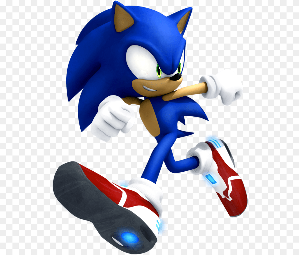 Sonic Running Soap Shoes Sonic Adventure Shoes, Clothing, Glove, Baby, Person Png Image