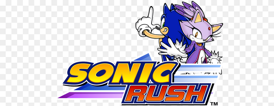 Sonic Rush Logo, Book, Comics, Publication Png Image