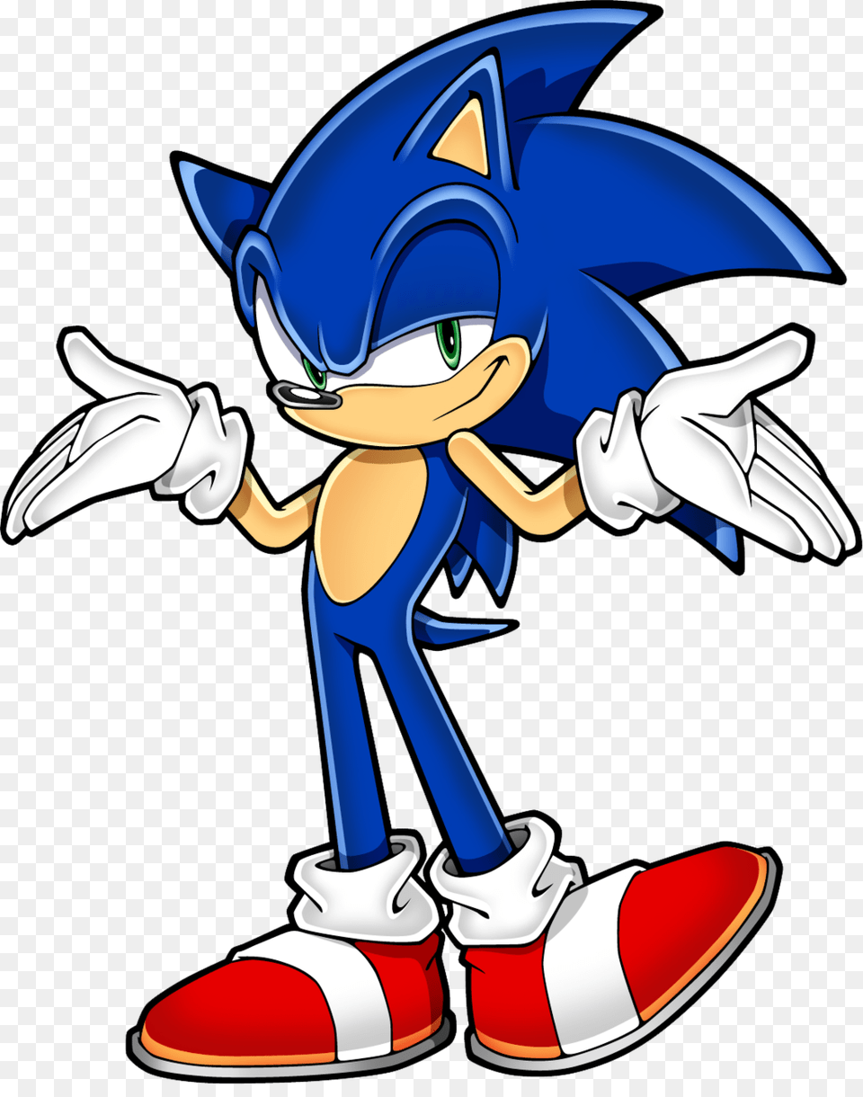 Sonic Shrugging Sonic The Hedgehog Know Your Meme, Book, Comics, Publication, Person Free Png