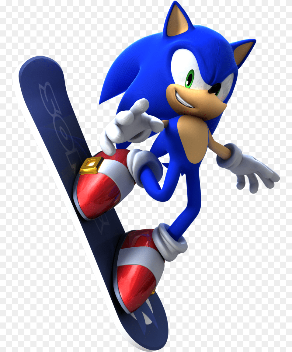 Sonic Snowboard Board Sonicriders Freetoedit Sonic Snowboard, Toy, Skateboard Png Image