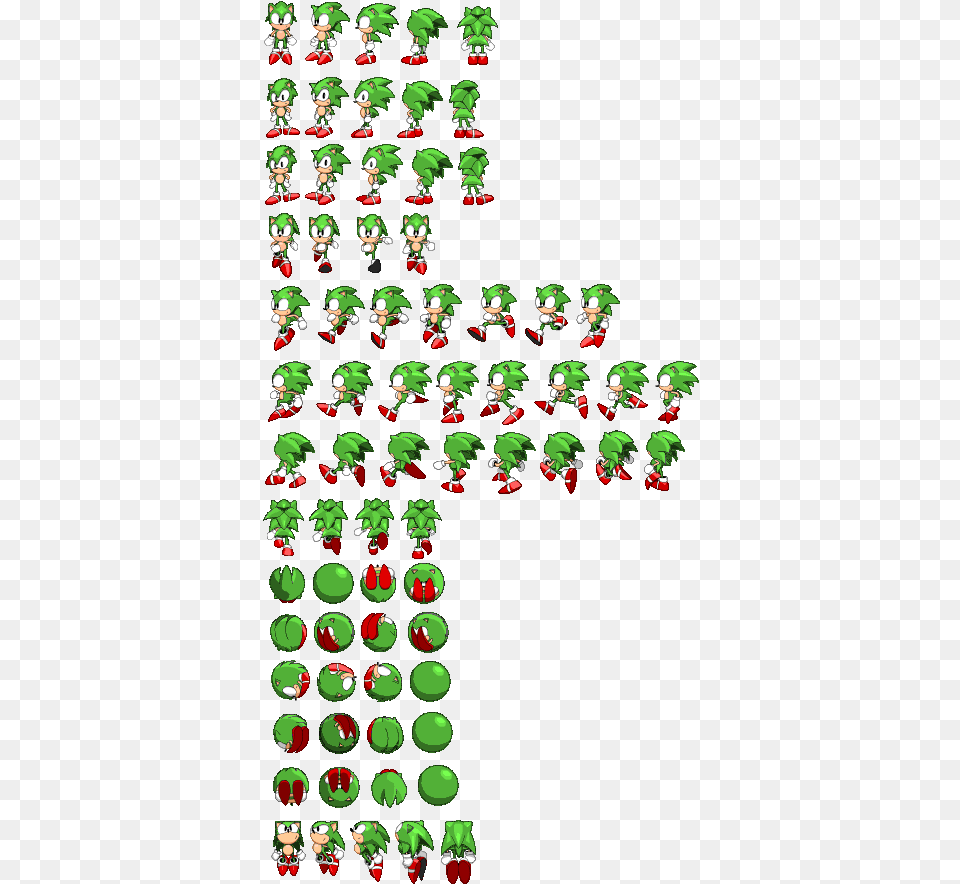 Sonic Sprites By Ssntails Sonic Exe Sprite Sheet Free Transparent Png