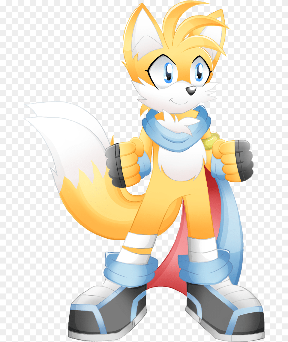 Sonic Tails Blue Scarf, Book, Comics, Publication, Baby Free Transparent Png