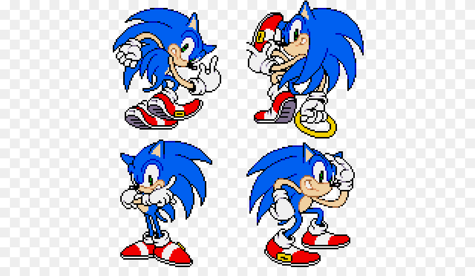 Sonic The Hedgeblog On Twitter Menu Sprites From Sonic Pocket, Book, Comics, Publication, Baby Png