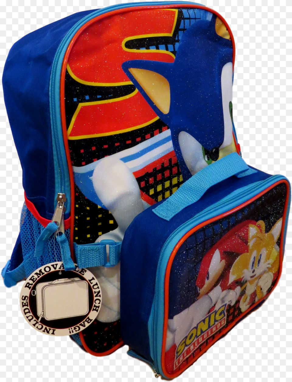 Sonic The Hedgehog Boys School Backpack Book Bag Lunch Bag, First Aid Free Png