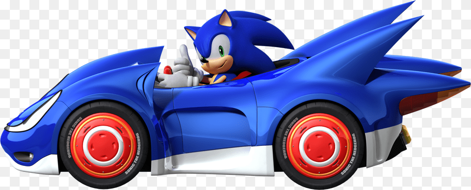 Sonic The Hedgehog Car Sonic All Stars Racing Free Transparent Png