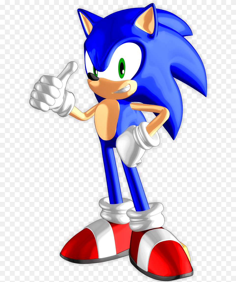 Sonic The Hedgehog Cel Shaded, Toy Png