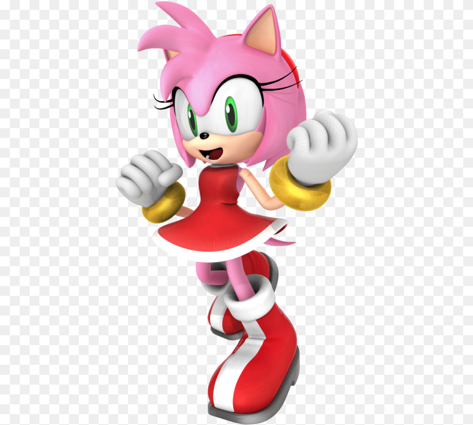 Sonic The Hedgehog Clipart Red Amy Rose 3d, Baby, Person, Face, Head Free Png