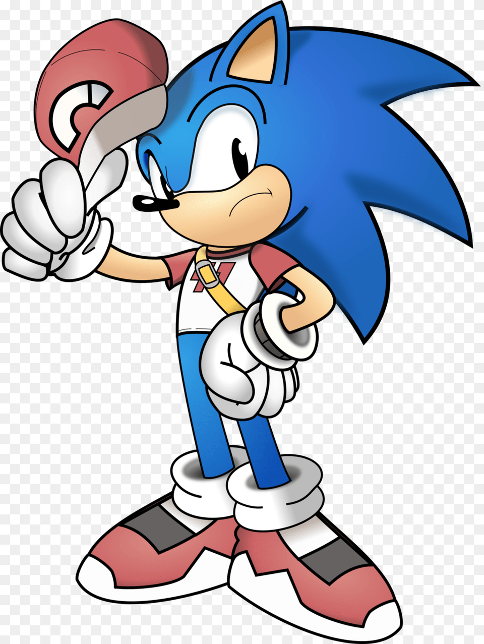 Sonic The Hedgehog Clipart Red Old Version Of Sonic, Book, Comics, Publication, Cartoon Png Image