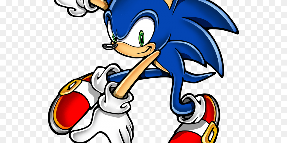 Sonic The Hedgehog Clipart Super Sonic Sonic The Hedgehog With Green Shoes, Book, Comics, Publication Png Image