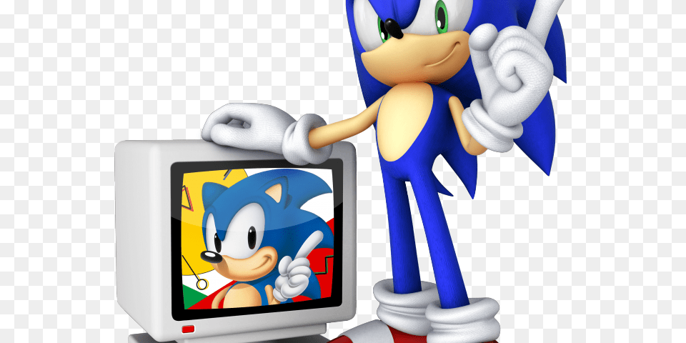 Sonic The Hedgehog Clipart Video Game Character Sonic The Hedgehog 20th Anniversary, Electronics, Hardware, Screen, Toy Free Transparent Png