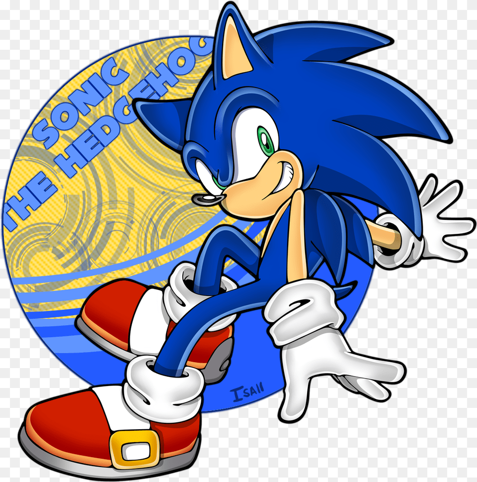 Sonic The Hedgehog Cool Art Anime Cartoon, Book, Comics, Publication, Device Free Png