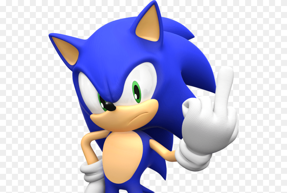 Sonic The Hedgehog Middle Finger, Toy Png Image