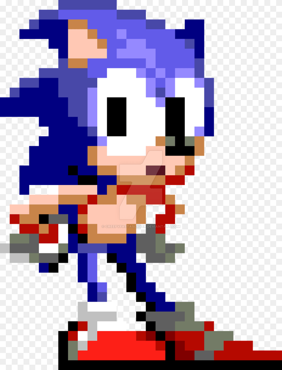 Sonic The Hedgehog Pixelart Free Png