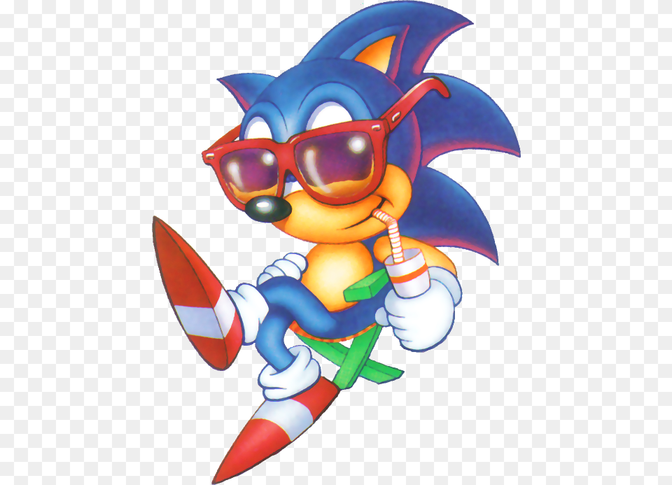 Sonic The Hedgehog Relaxing Sonic The Hedgehog American, Baby, Person, Cartoon Free Png