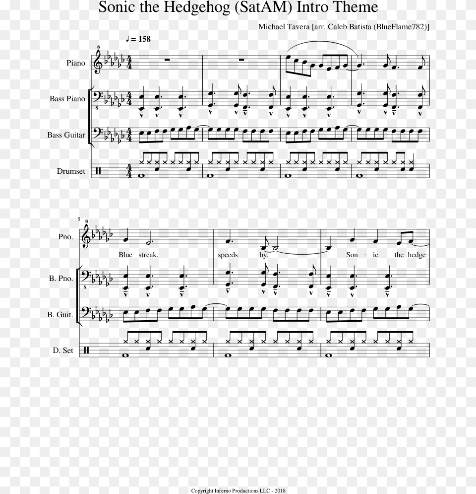 Sonic The Hedgehog Satam Intro Theme Sheet Music, Gray Free Transparent Png