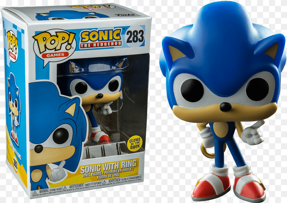 Sonic The Hedgehog Sonic Glow In The Dark Pop, Toy Free Png Download