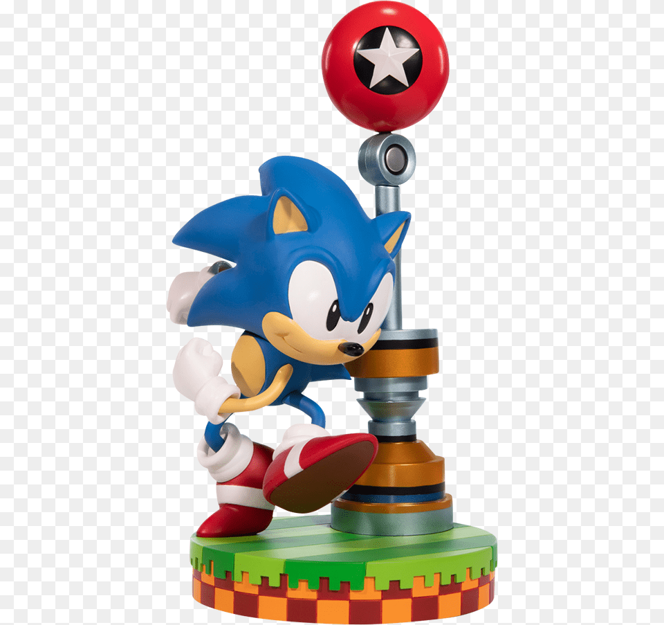 Sonic The Hedgehog Statue, Toy Free Transparent Png