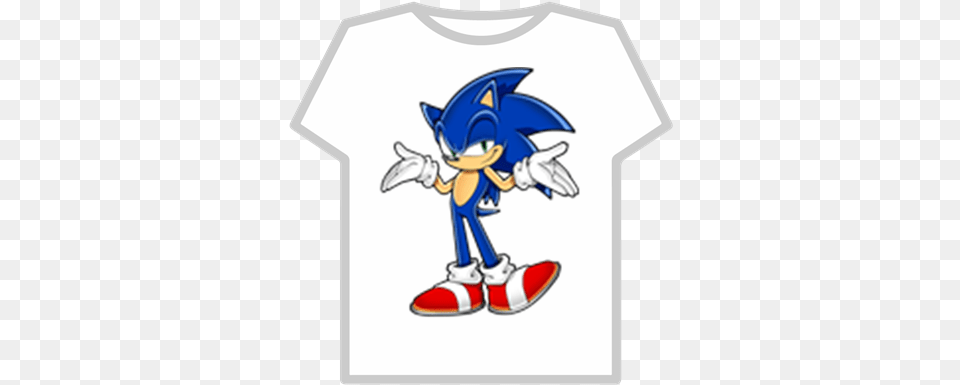 Sonic The Hedgehog T Shirt Transparent Roblox Sonic The Hedgehog Sonic Channel, Clothing, T-shirt, Baby, Person Png