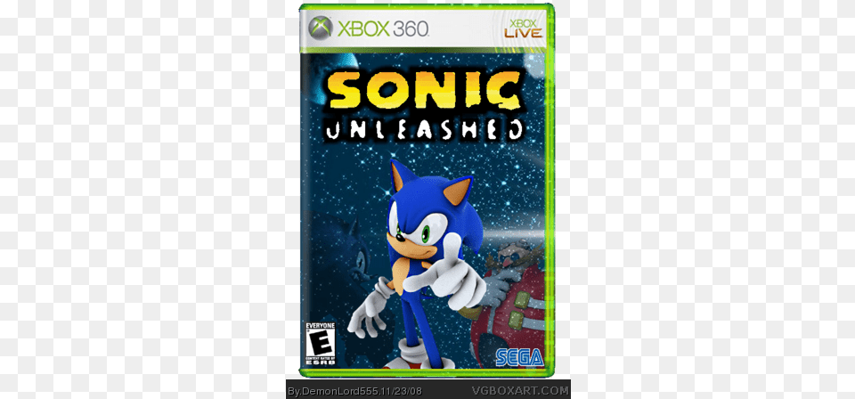 Sonic Unleashed Xbox 360 Box Art Cover By Demonlord555 Xbox 360, Clothing, Glove Free Png