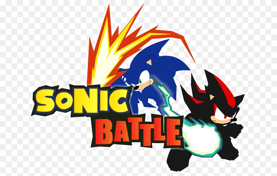 Sonic Video Game Title Logos Sonic Battle Logo, Art, Graphics, Book, Comics Free Png Download