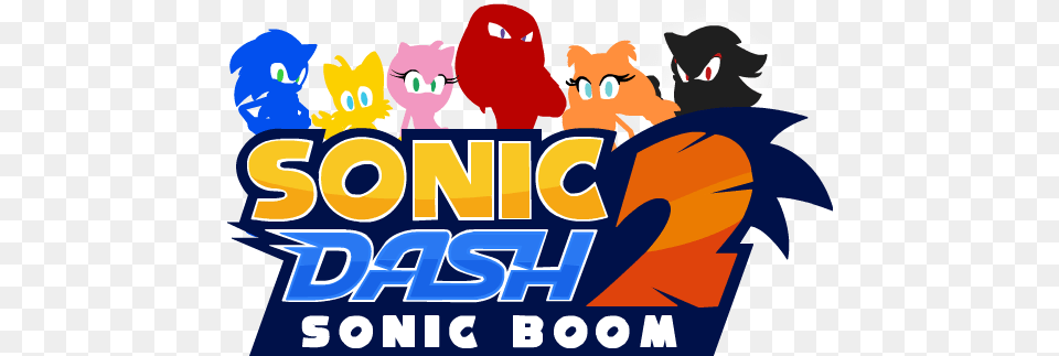 Sonic Video Game Title Logos Sonic Dash 2 Sonic Boom Logo, Person, Advertisement, Head, Animal Free Png Download