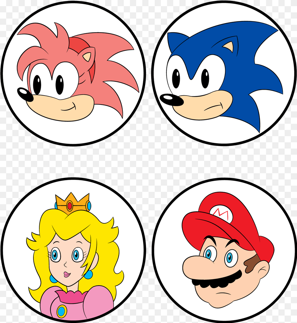 Sonic Vs Mario Cartoon, Baby, Book, Comics, Face Png Image