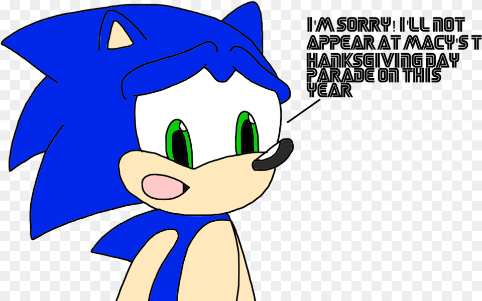 Sonic Will Be Not On Macy39s Thanksgiving Day By Marcospower1996 Cartoon, Baby, Person, Face, Head Png