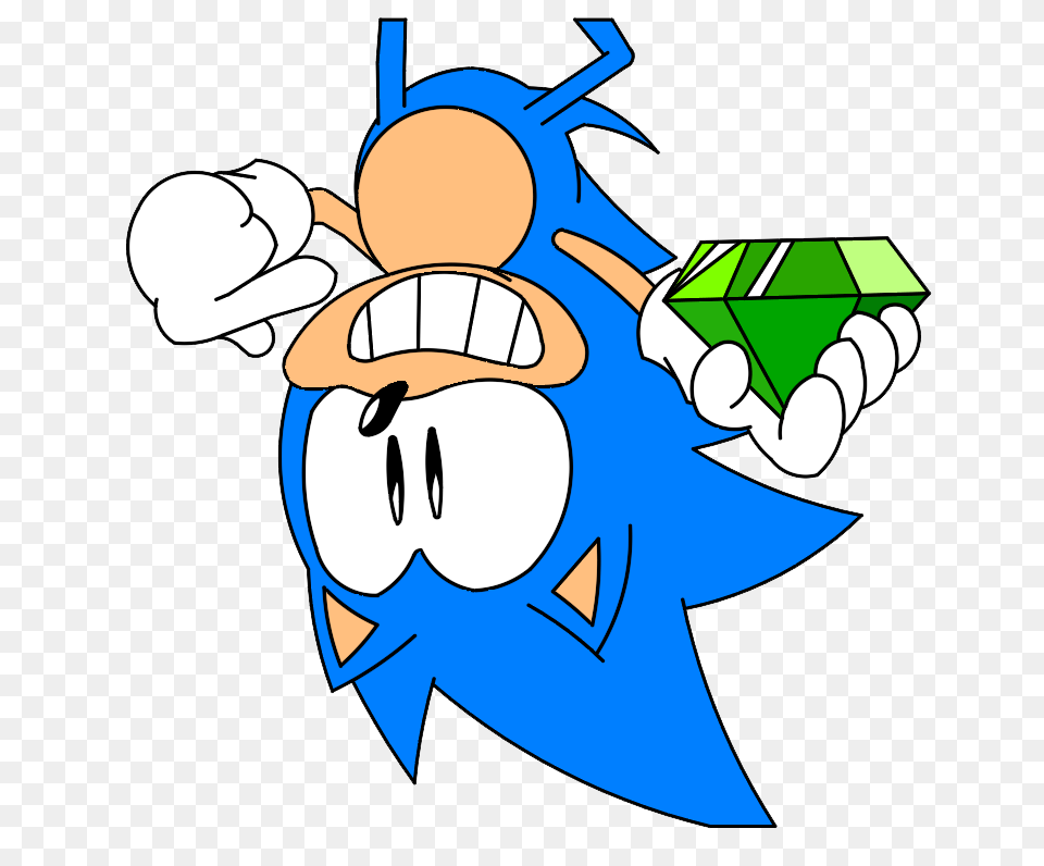 Sonic With Chaos Emerald, Symbol Free Png