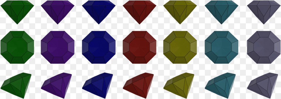 Sonic X Chaos Emeralds Set Drained Fake By Nibroc Rock Davst3r Sonic And Fake Chaos Emeralds, Accessories, Formal Wear, Tie, Gemstone Free Transparent Png