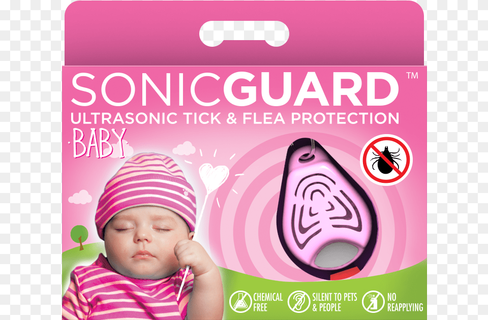 Sonicguard Baby Ultrasonic Tick And Flea Repeller For Bomedys Tickless Kids Ultrasone Verjager Teek Vlo Roze, Clothing, Hat, Person, Face Png