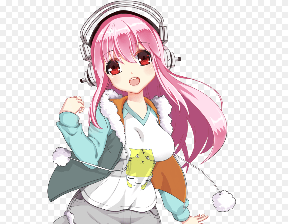 Sonico Moe Girl Cafe, Book, Comics, Publication, Baby Free Transparent Png