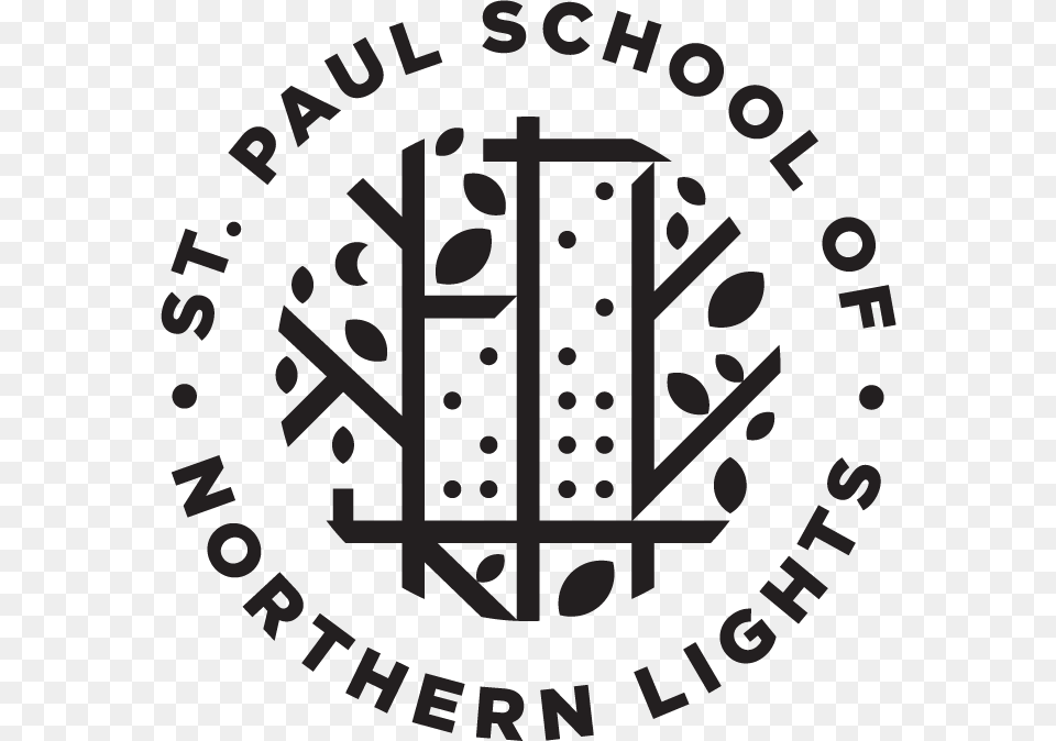 Sonl Logo Badge Black St Paul School Of Northern Lights, Stencil, Text Free Png