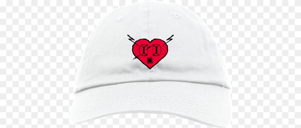 Sonny Digital Heart Plug Dad Hat Hat, Baseball Cap, Cap, Clothing, Symbol Png Image
