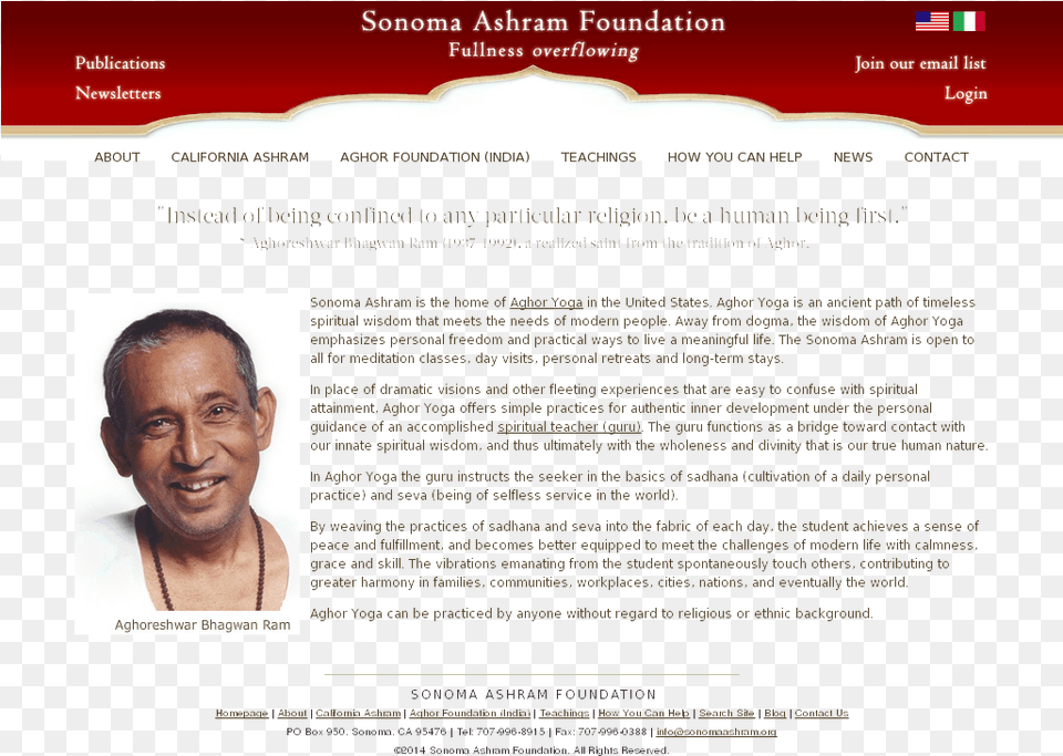 Sonoma Ashram Foundation Competitors Revenue And Employees Avadhoot Bhagwan Ram, Adult, Person, Man, Male Free Png Download