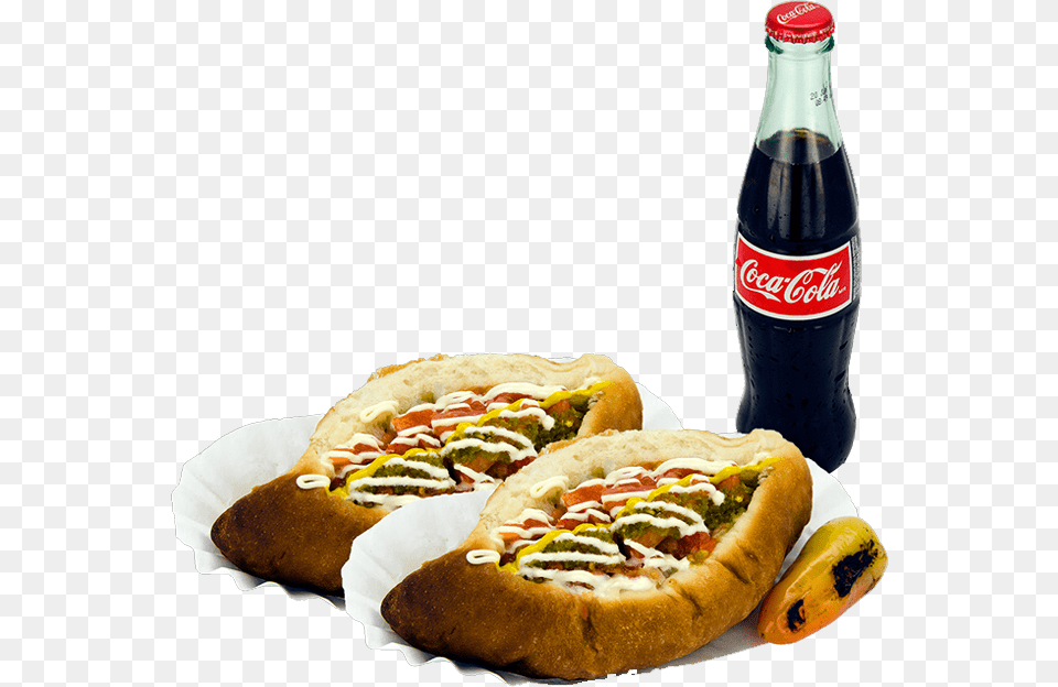 Sonoran Hot Dogs Any Drink Sonoran Hot Dog, Food, Sandwich, Beverage, Soda Png