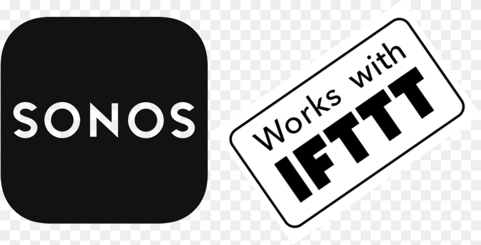 Sonos Gets Ifttt Integration Sign, Sticker, License Plate, Transportation, Vehicle Free Png Download