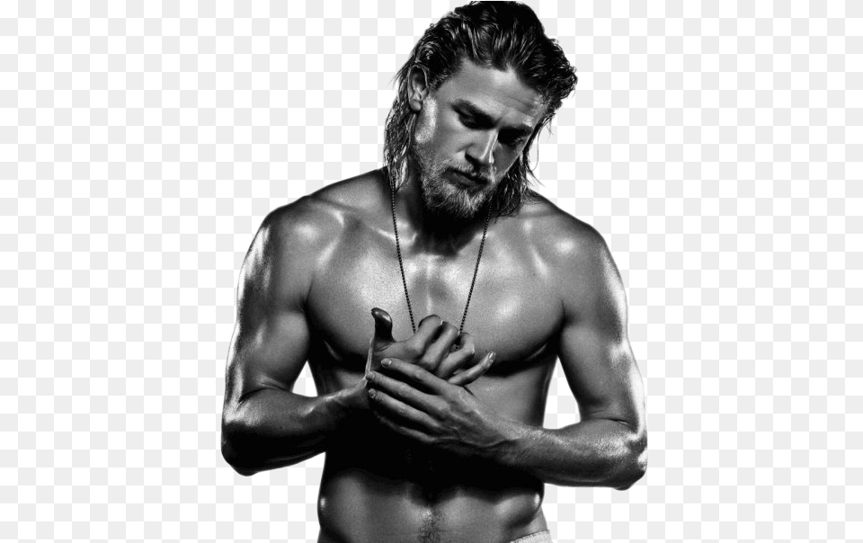 Sons Of Anarchy Charlie Hunnam King Arthur Shirtless, Finger, Back, Body Part, Person Free Png