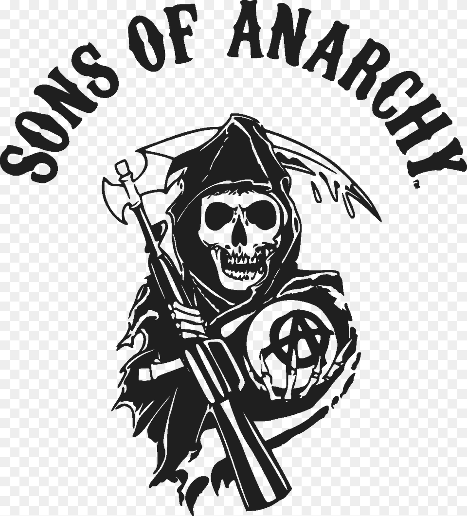 Sons Of Anarchy Logo Pngjpg Image Sons Of Anarchy, Stencil, Baby, Person, People Free Transparent Png