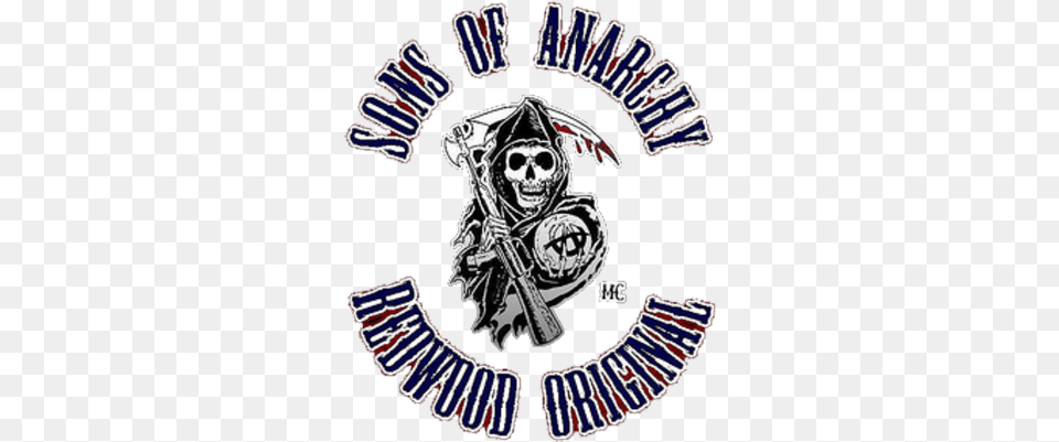 Sons Of Anarchy Logo Psd Vector Graphic Sons Of Anarchy Logo Hd, Person, People, Pirate, Emblem Png Image