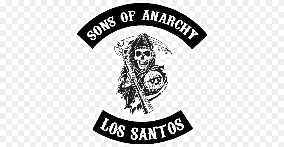 Sons Of Anarchy Logo Sons Of Anarchy Reaper Logo, Pirate, Person, People, Adult Free Transparent Png