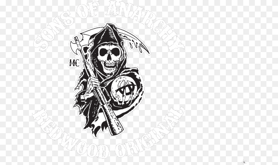 Sons Of Anarchy Reaper Logo Image Son Of Anarchy Logo, People, Person, Pirate, Face Png