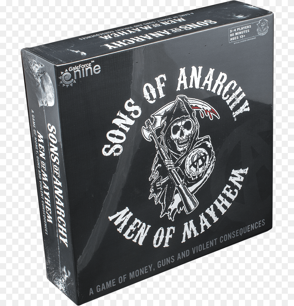 Sons Of Anarchy Sons Of Anarchy Men Of Mayhem Board Game, Box, Book, Publication, Adult Png