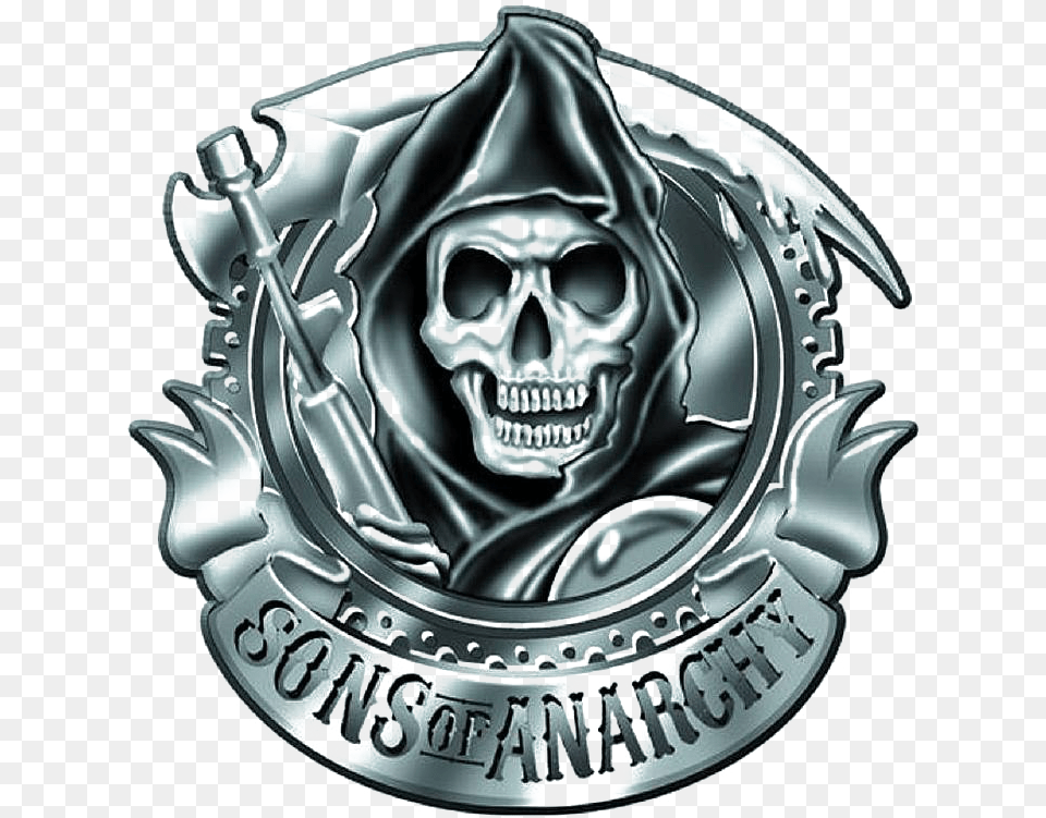 Sons Of Anarchy Logo Sons Of Anarchy Vector, Emblem, Symbol, Face, Head Free Transparent Png